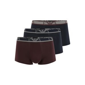 Emporio Armani Boxerky  tmavočervená / námornícka modrá / námornícka modrá / sivá