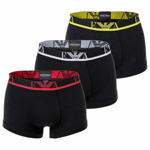 Emporio Armani Boxerky  čierna / žltá / červená / biela