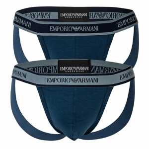 Emporio Armani Jockstrap  sivá / čierna / nebesky modrá