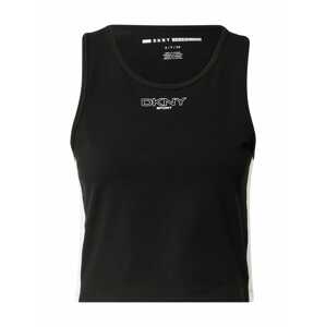 DKNY Performance Športový top 'COLORBLOCK CROPPED TANK'  zelená / čierna