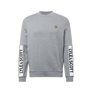 Lyle & Scott Mikina  sivá / biela / čierna / zlatá žltá