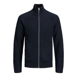 JACK & JONES Kardigán 'JJPANNEL'  tmavomodrá