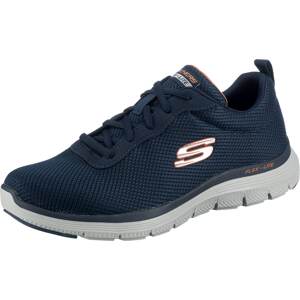 SKECHERS Nízke tenisky  tmavomodrá / biela / oranžová