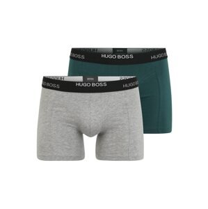 BOSS Casual Boxershorts  tmavozelená / sivá