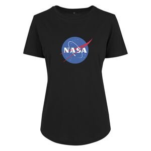 Merchcode Tričko 'NASA Insignia'  čierna / biela / brusnicová / dymovo modrá