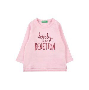 UNITED COLORS OF BENETTON Sweatshirt  svetloružová / vínovo červená