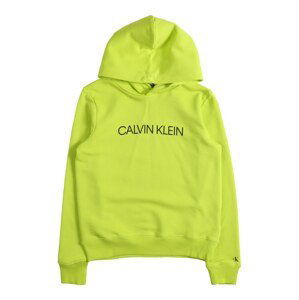 Calvin Klein Jeans Sweatshirt  neónovo zelená / čierna