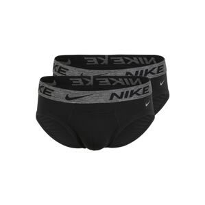 NIKE Nohavičky  čierna / sivá melírovaná / sivá