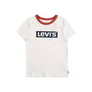 LEVI'S T-Shirt  biela / tmavomodrá / červená