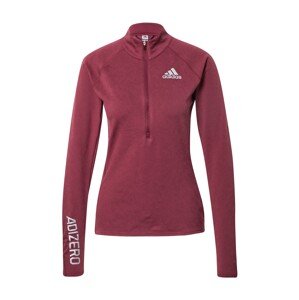 ADIDAS PERFORMANCE Sportshirt 'Adizero'  striebornosivá / čerešňová