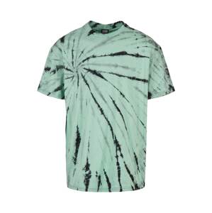 Urban Classics Tričko 'Boxy Tye Dye'  sivá / mätová / čierna