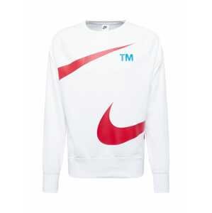 Nike Sportswear Mikina  biela / červená / nebesky modrá