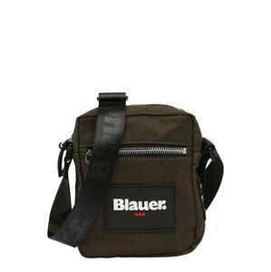 Blauer.USA Taška cez rameno 'COLBY'  zelená / čierna / biela / červená