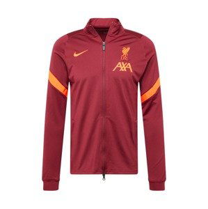 NIKE Sportsweatjacke 'Liverpool FC Strike'  tmavočervená / oranžová