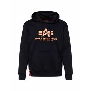 ALPHA INDUSTRIES Mikina  broskyňová / čierna