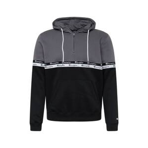 Champion Authentic Athletic Apparel Mikina  čierna / sivá / biela