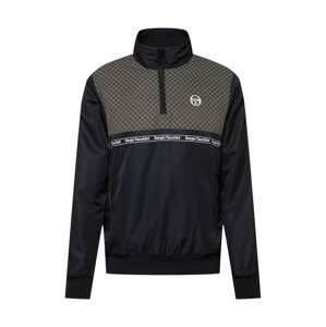 Sergio Tacchini Mikina 'NIHIL'  čierna / biela / kaki