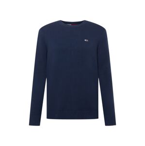 Tommy Jeans Sveter 'Essential'  námornícka modrá / ohnivo červená / biela