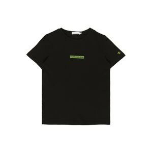 Calvin Klein Jeans T-Shirt  čierna / neónovo žltá