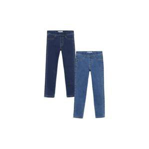 MANGO KIDS Džínsy  tmavomodrá / modrá denim