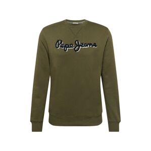 Pepe Jeans Mikina 'LAMONT'  kaki / námornícka modrá / biela