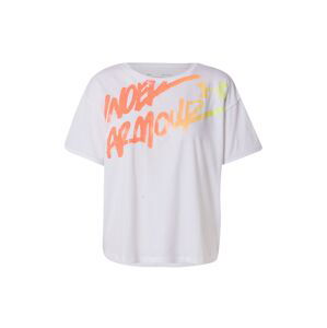 UNDER ARMOUR Funkčné tričko  biela / koralová / oranžová / neónovo žltá