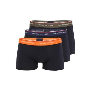 TOMMY HILFIGER Boxerky  námornícka modrá / kaki / oranžová / biela