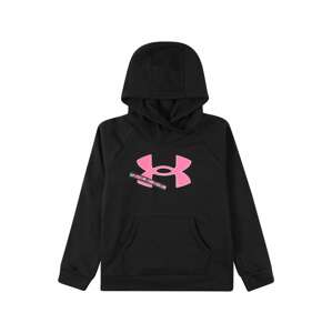 UNDER ARMOUR Športová mikina  čierna / ružová / biela