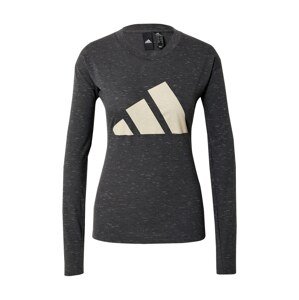 ADIDAS PERFORMANCE Funkčné tričko  béžová / sivá melírovaná