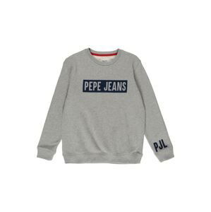 Pepe Jeans Mikina 'JAMIE'  svetlosivá / námornícka modrá