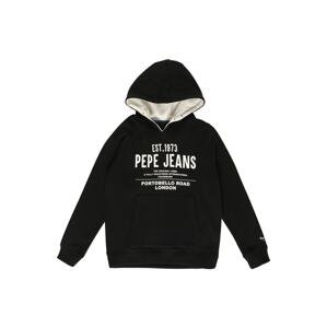 Pepe Jeans Sweatshirt 'JARETH'  tmavomodrá / biela