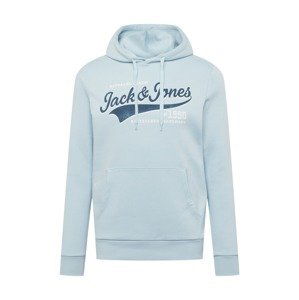 JACK & JONES Mikina  opálová / tmavomodrá / biela