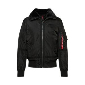 ALPHA INDUSTRIES Prechodná bunda  červená / čierna / biela