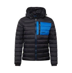 Superdry Prechodná bunda 'FUJI'  čierna / nebesky modrá