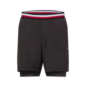 Tommy Sport Sportshorts  čierna / biela / námornícka modrá / červená