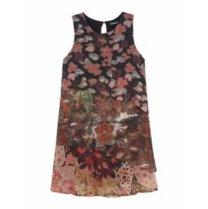 Desigual Kleid 'DALIA'  vínovo červená / staroružová / čierna / ružová / biela