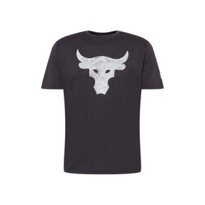 UNDER ARMOUR Funkčné tričko 'Rock Brahma Bull'  čierna / biela