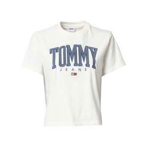 Tommy Jeans Tričko  biela / modrosivá