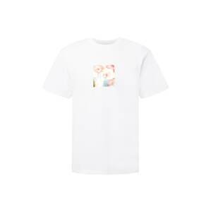 HUF Shirt  biela / melónová / pastelovo modrá / žltá