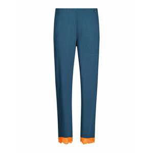 Skiny Pyžamové nohavice  modrá / oranžová