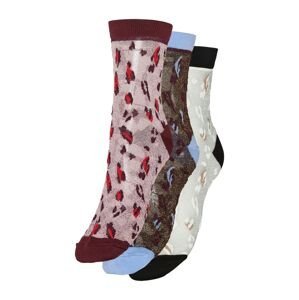 VERO MODA Ponožky 'Jenni'  pitaya / hnedá / sivá melírovaná / biela / svetlomodrá