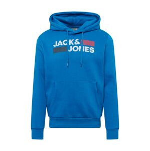 JACK & JONES Mikina  modrá / biela / červená / čierna