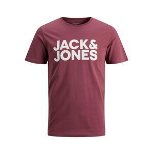 JACK & JONES Tričko  biela / rosé