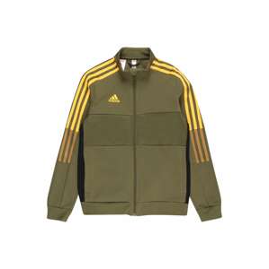 ADIDAS PERFORMANCE Sportsweatjacke 'TIRO'  olivová / žltá / kaki / zelená