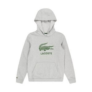 LACOSTE Sweatshirt  sivá / zelená / biela