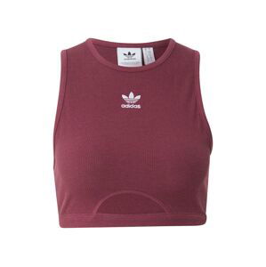 ADIDAS ORIGINALS Top  bordová / biela