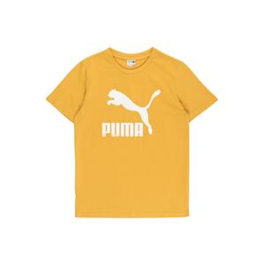 PUMA Tričko  zlatá žltá / biela