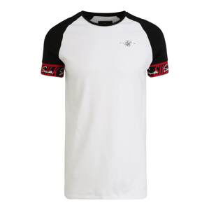 SikSilk Tričko  biela / čierna / červená