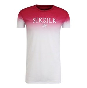 SikSilk Tričko  biela / malinová