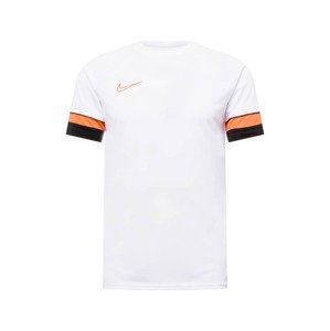 NIKE Funkčné tričko  biela / čierna / oranžová